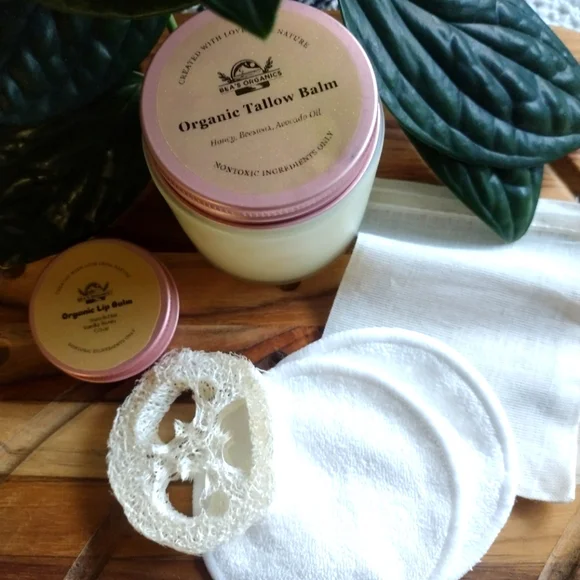 Gift Set π Organic Tallow Balm with Honey and Electrolytes 4oz and Lip Balm. - Picture 1 of 6